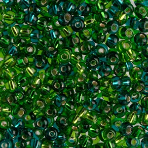 John Bead Czech Glass Seed Beads 6/0 (100g) Silver Lined Seagreen Mix Beads for DIY Art Crafts Jewelry Bracelets Necklaces Earrings Making - 1 of 4