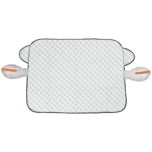Unique Bargains Thick Windscreen Cover with Reflective Strip Snow Sun Shade UV Protector for SUVs - 1 of 4