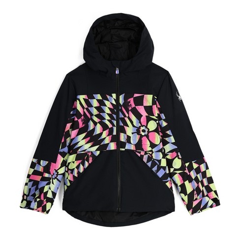 Spyder Girls Sylvie Insulated Ski Jacket, Multi - 14