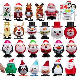 SYNCFUN 24pcs Christmas Wind Up Toys Xmas Gift for Kids Boys Girls Christmas Party Favors - 1 of 4