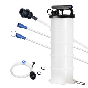 VEVOR Fluid Extractor, 1.74 Gallons (6.5 Liters), Manual Hand-Operated Oil Changer Vacuum Fluid Extractor with Dipstick and Hose - 1 of 4