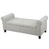 Modern Contemporary Fabric Storage Ottoman for living room bedroom-Christopher Knight Home - 2 of 4