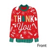 Big Dot of Happiness Christmas Pajamas - Shaped Thank You Cards - Holiday Plaid PJ Party Thank You Note Cards with Envelopes - Set of 12 - 3 of 4