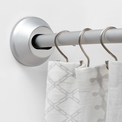 Tapered End Cap Curved Shower Curtain Rod