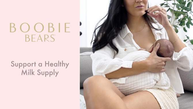 Boobie Bears&#160;Lactation Gummies,&#160;Lactation Supplement for Increased Breast Milk,&#160;Breastfeeding Vegan Supplements&#160;- 60ct, 2 of 6, play video