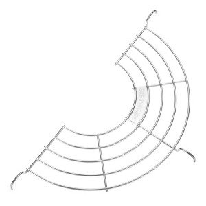 Unique Bargains Stainless Steel Semi-circular Tempura Strainers Oil Drain Rack - 1 of 4