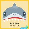Big Dot of Happiness Shark Party Paper Crowns, Jawesome Shark Bite Headbands for Kids Summer Birthday Party, DIY Ocean Party Hat Favors, 16 Count - 4 of 4