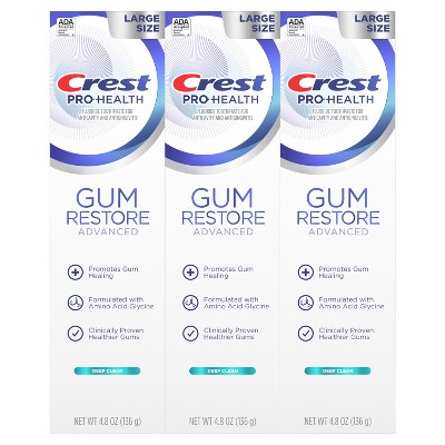 Crest Pro-Health Advanced Gum Restore Deep Clean Toothpaste - 4.8oz/3pk
