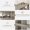 8 Cube Storage Organizer Bookcases, 3 Tier Metal Horizontal Bookcase, 62 Inch Industrial Storage Bookcase for Entryway - 4 of 4