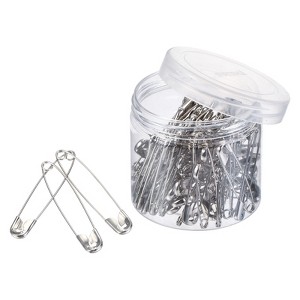 Unique Bargains Metal DIY Blankets Crafts Brooch Making Home Sewing Safety Pins 80 Pcs - 1 of 3