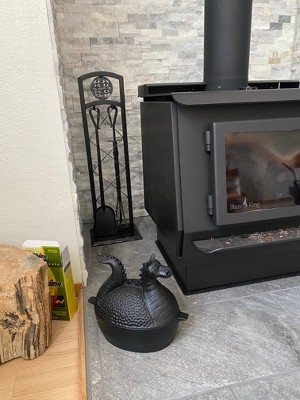 Cast Iron Wood Stove Steamer In Cat Design, PlowHearth