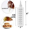 Cornucopia Brands 8oz Plastic Squeeze Bottles w/ Graduated Measurements 8pk; Great for Portion Control, Condiments, & Crafts - 3 of 4