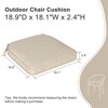 Aoodor Outdoor Dining Chair Cushions Set of 4, Waterproof Patio Furniture Seat Cushions, Outdoor Chair Pads with Ties - 3 of 4