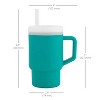 LunaLulinlk My 1st Tumbler – Adorable 9 oz. Training Cup with Toddler-Friendly Straw and Handle, Aqua - 3 of 4