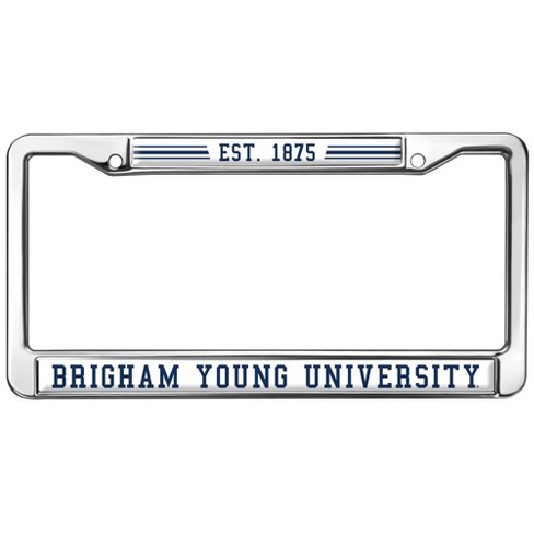 Brigham Young University School Logo Full Size Standard License Plate Metal Frame - image 1 of 4