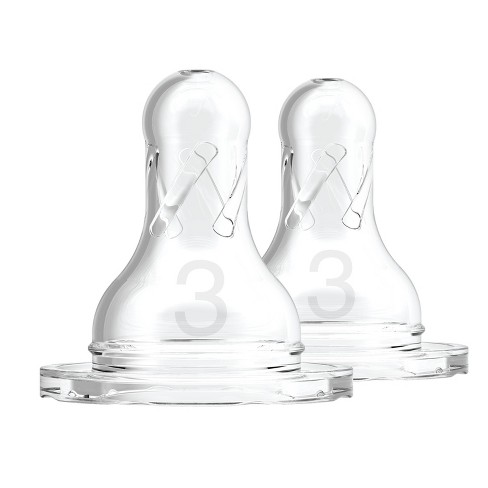 Dr. Brown's Narrow Baby Bottle Nipples - Level 3 - Medium Fast Flow - 6 Months+ - 2pk - image 1 of 4