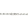 Black Bow Jewelry 3mm, Sterling Silver, Hollow Bead Chain Necklace - 4 of 4