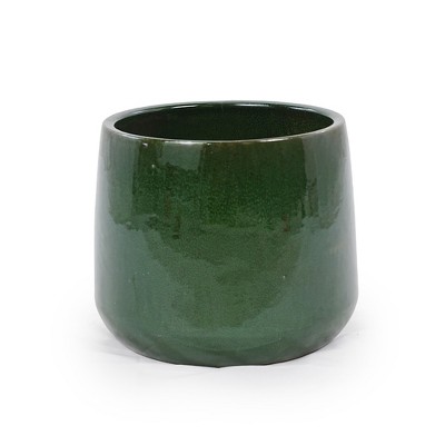 Vynxaria 4-Piece Modern Ceramic Flowerpot Set for Indoor & Outdoor Elegance