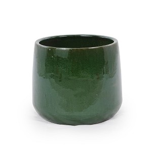 Vynxaria 4-Piece Modern Ceramic Flowerpot Set for Indoor & Outdoor Elegance - 1 of 4
