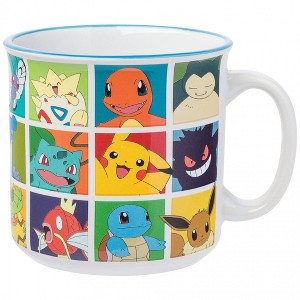 Adult Pokemon Pop Color Grid 20 Ounce Ceramic Camper Mug - 1 of 4