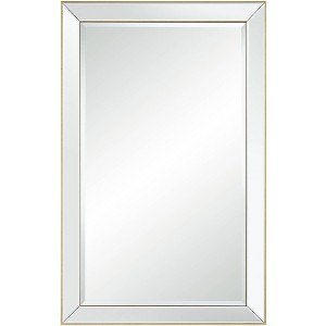 Uttermost Verne Matte Gold Edging 24" x 38" Rectangular Wall Mirror - 1 of 4