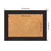 Amanti Art Furniture Espresso Narrow Framed Corkboard, Natural Cork - 4 of 4