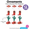 Big Dot of Happiness Christmas Cowboy Ornament Set, Western Santa Claus Holiday Decorations, Western Cowboy Christmas Tree Ornaments - Set of 12 - 4 of 4