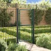 vidaXL Fence Gate Steel 39.4"x68.9" Green - 2 of 4