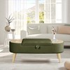 TiramisuBest Grey Storage Ottoman Bench 55.12 in, Chenille Tufted Bed Bench with Hidden Storage - 3 of 4