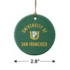 University of San Francisco Dons Logo Porcelain Holiday Christmas Tree Ornament - 3 of 4