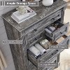 Mastgoal 57" Farmhouse Dresser with 7 Drawers, Rustic Wood Closet Storage with Roman Column for Bedroom - 2 of 4