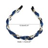 Unique Bargains Women's Rhinestone Pearl Wrap Fabric Faux Pearl Headband - 4 of 4