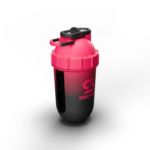 SHAKESPHERE Tumbler Cooler Shaker - Protein Shaker Bottle and Smoothie Cup,  24 oz - Bladeless Blender Cup Raw Fruit, No Blending Ball - Ombre Pink