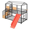 NicBex Twin Over Twin Bunk Bed with Guardrail and Convertible Slide,Loft Bed with Ladder and Trundle,Noise Reduced Bunk Beds for Bedroom - 2 of 4