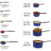 YBM Home 5-Piece Stainless Steel Stackable Measuring Spoons, Measurement Dry or Liquid Ingredients, For Cooking & Baking - 2 of 3