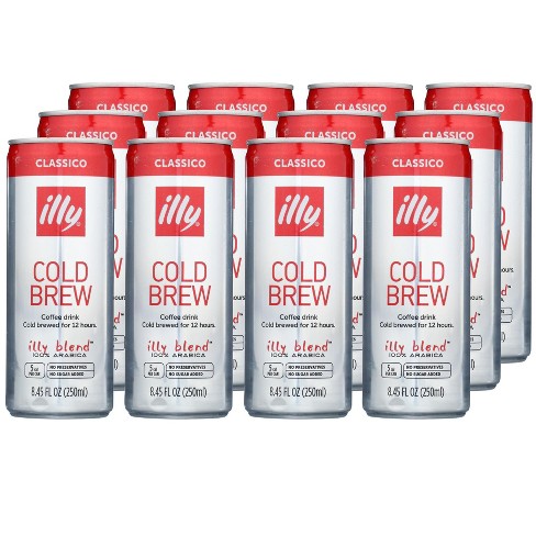 Illy Classico Cold Brew Coffee Drink - Case Of 12/8.45 Oz : Target