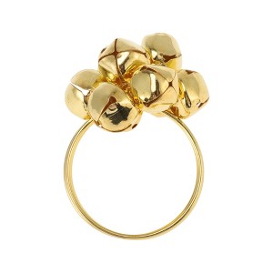 Unique Bargains Napkin Rings Nine Bells Stainless Steel 1 Pc - 1 of 3