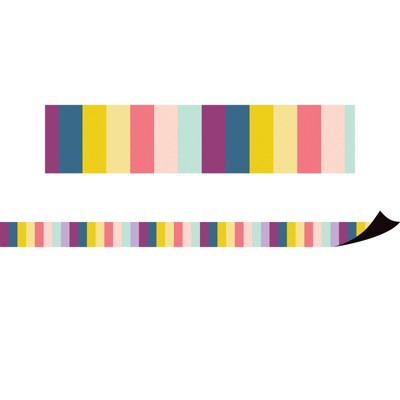 Teacher Created Resources Oh Happy Day Stripes Magnetic Border, 24 Feet (Pack of 2)