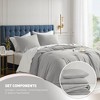 Breathable Woven Waffle Knit Comforter Sets, Modern Farmhouse Boho Comforter & Sham, All Season Microfiber Bed Set, Prime Holiday Bedding Luxury Comforter Set, Bedroom Queen Bed Set with Pillow Cases Christmas Gifts - image 4 of 4