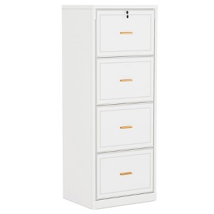 Tribesigns 4-Drawer File Cabinet with Lock, Vertical Filing Cabinet with Key for Home Office - 1 of 4