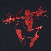 Seven Times Six Marvel Spider-Man Shirt Mens Foil Jumping Pose Short Sleeve Graphic Tee Black - 2 of 3