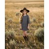 2Bunnies Girls' Boho Rustic Garden Lace Flower Girl Dress - 3 of 4