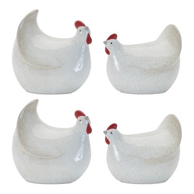 Terra Cotta Chicken Décor (Set of 4)