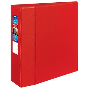Avery Heavy-Duty 3 Ring Binder, 4" One Touch EZD Rings, 4.5" Spine, 1 Red Binder (79584) - 1 of 4