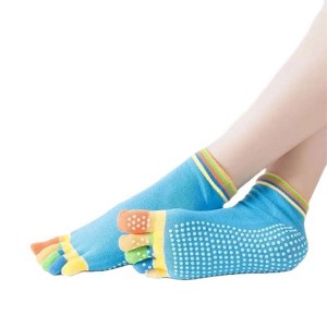 Solid Color Rainbow Toe Socks from the Sock Panda (Women's Sizes, Adult Medium) - 1 of 3