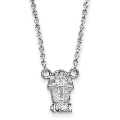 Black Bow Jewelry Sterling Silver Phi Sigma Sigma Greek Life Necklace 18 Inch
