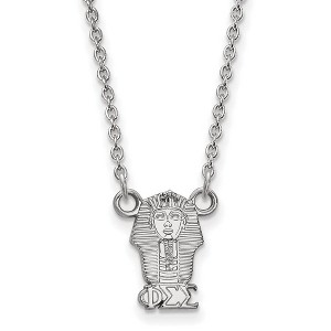 Black Bow Jewelry Sterling Silver Phi Sigma Sigma Greek Life Necklace 18 Inch - 1 of 4