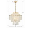 Crystorama Lighting Gabrielle 4 - Light Chandelier in  Antique Gold - 3 of 3