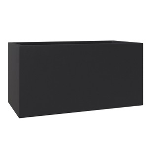 LeisureMod Rectangular Planter in Fiberstone with Drainage Holes for Indoor and Outdoor Home Bloom Collection - 1 of 4