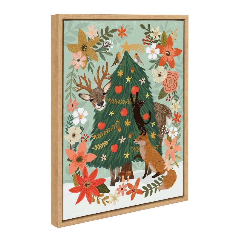Kate &#38; Laurel All Things Decor 18&#34;x24&#34; Sylvie MC 0808 Pine 2 Framed Canvas Wall Art by Mia Charro Natural Christmas Tree Forest, 3 of 7